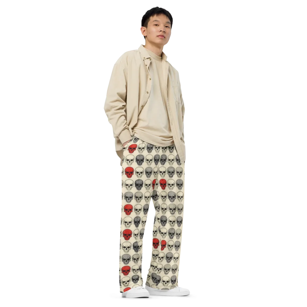 Midnight Memento on Wide-Leg Pants — Right Front