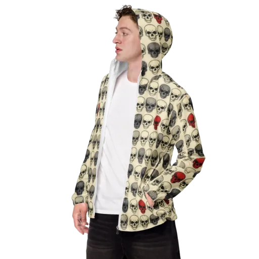 Midnight Memento on a Men's Windbreaker