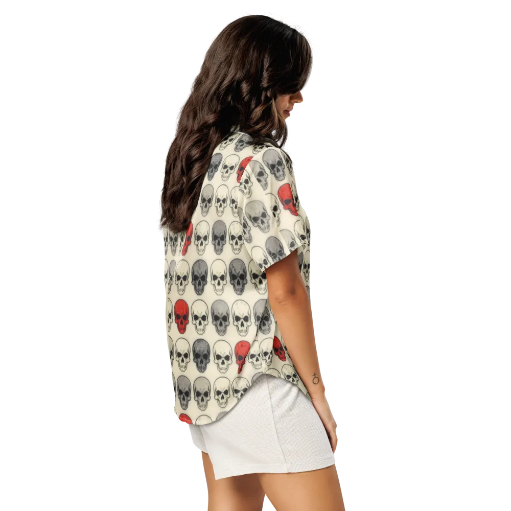 Midnight Memento on Women's Short Sleeve Pajama Top — Right Back