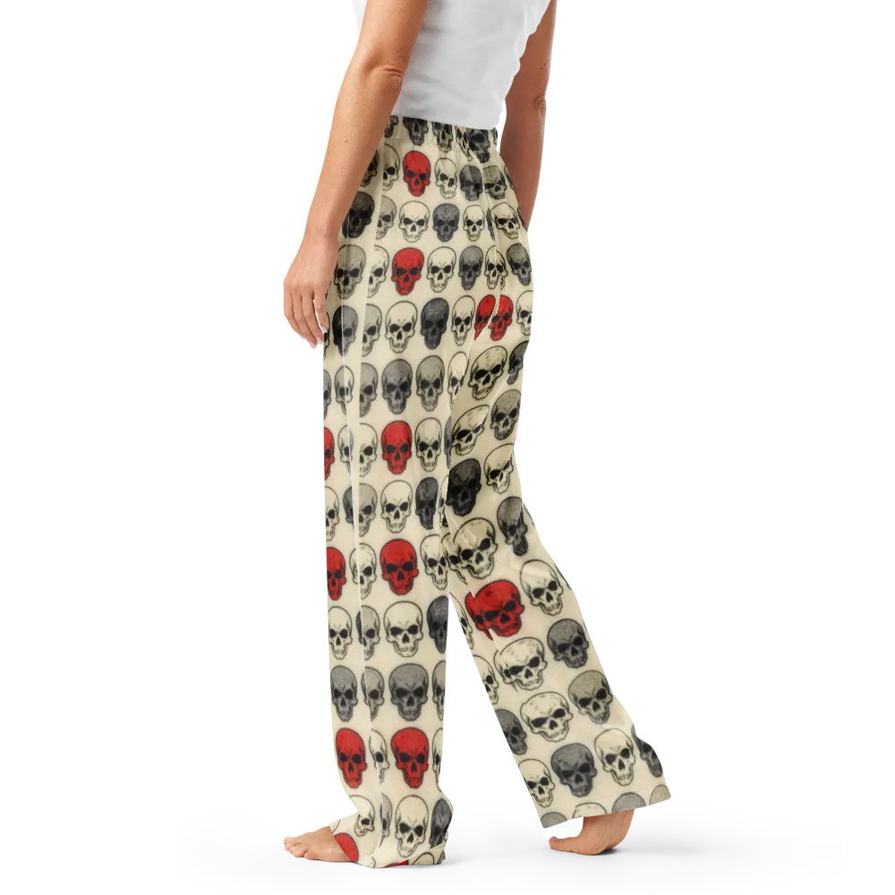 Midnight Memento on Women's Pajama Pants — Left