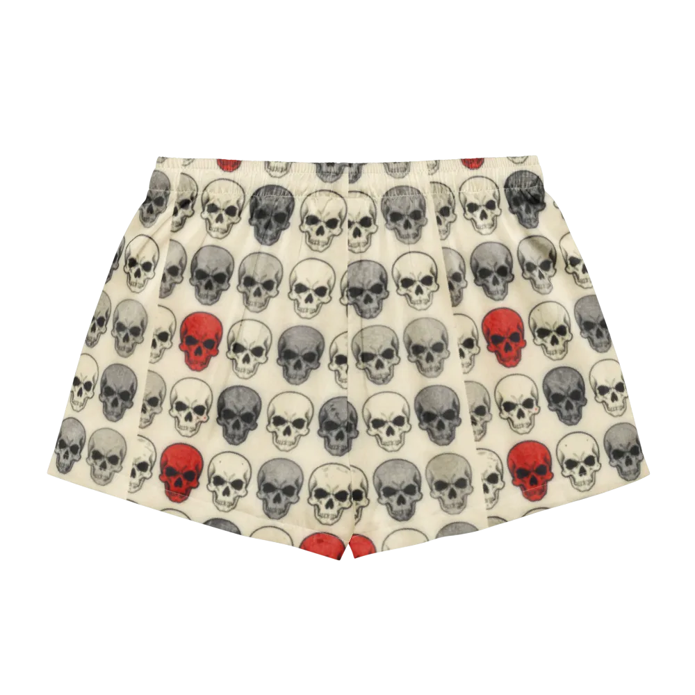 Midnight Memento on Women's Pajama Shorts — Back