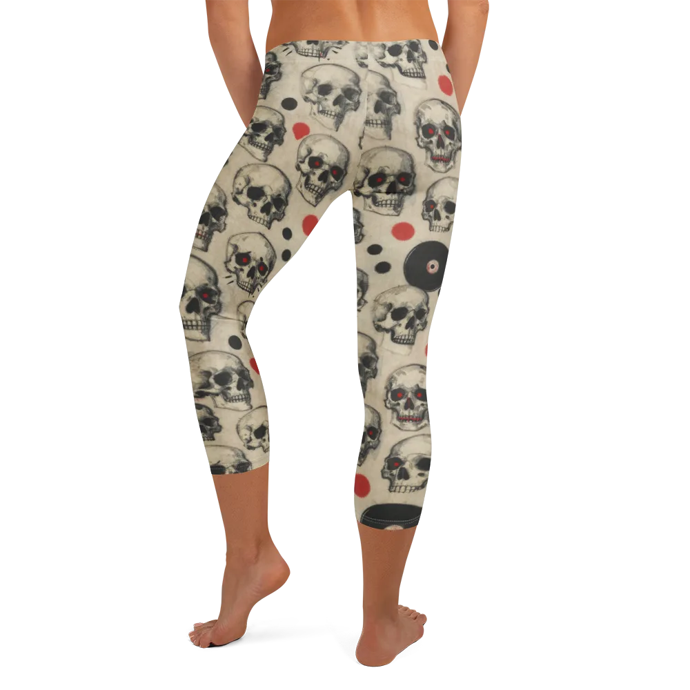 Vinyl Ossuary on Capri Leggings — Back