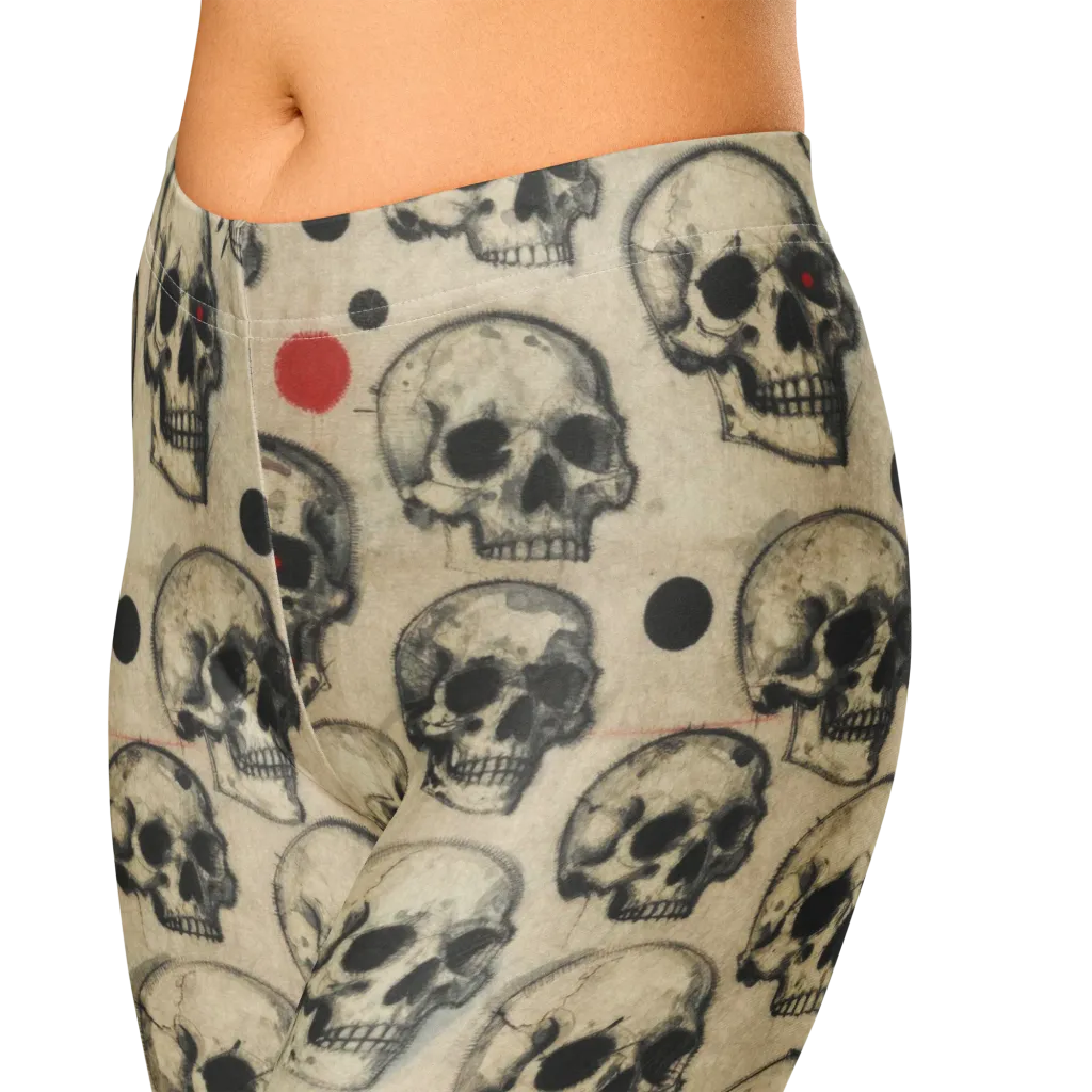 Vinyl Ossuary on Capri Leggings — Zoomed-in