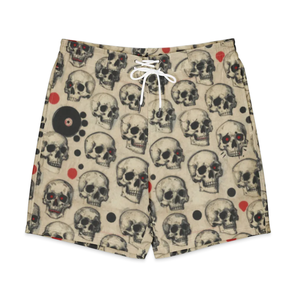 Vinyl Ossuary on Men's Board Shorts — Front