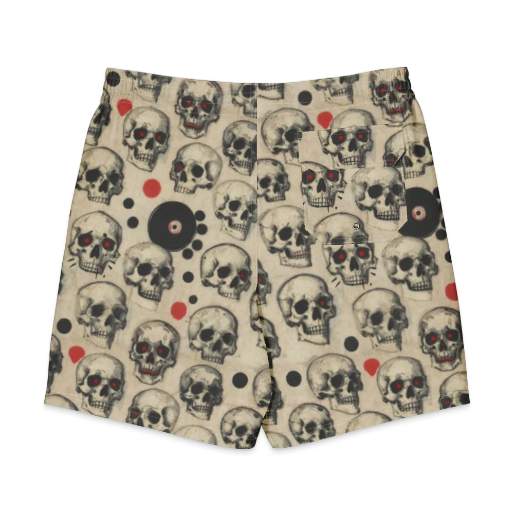 Vinyl Ossuary on Men's Board Shorts — Back