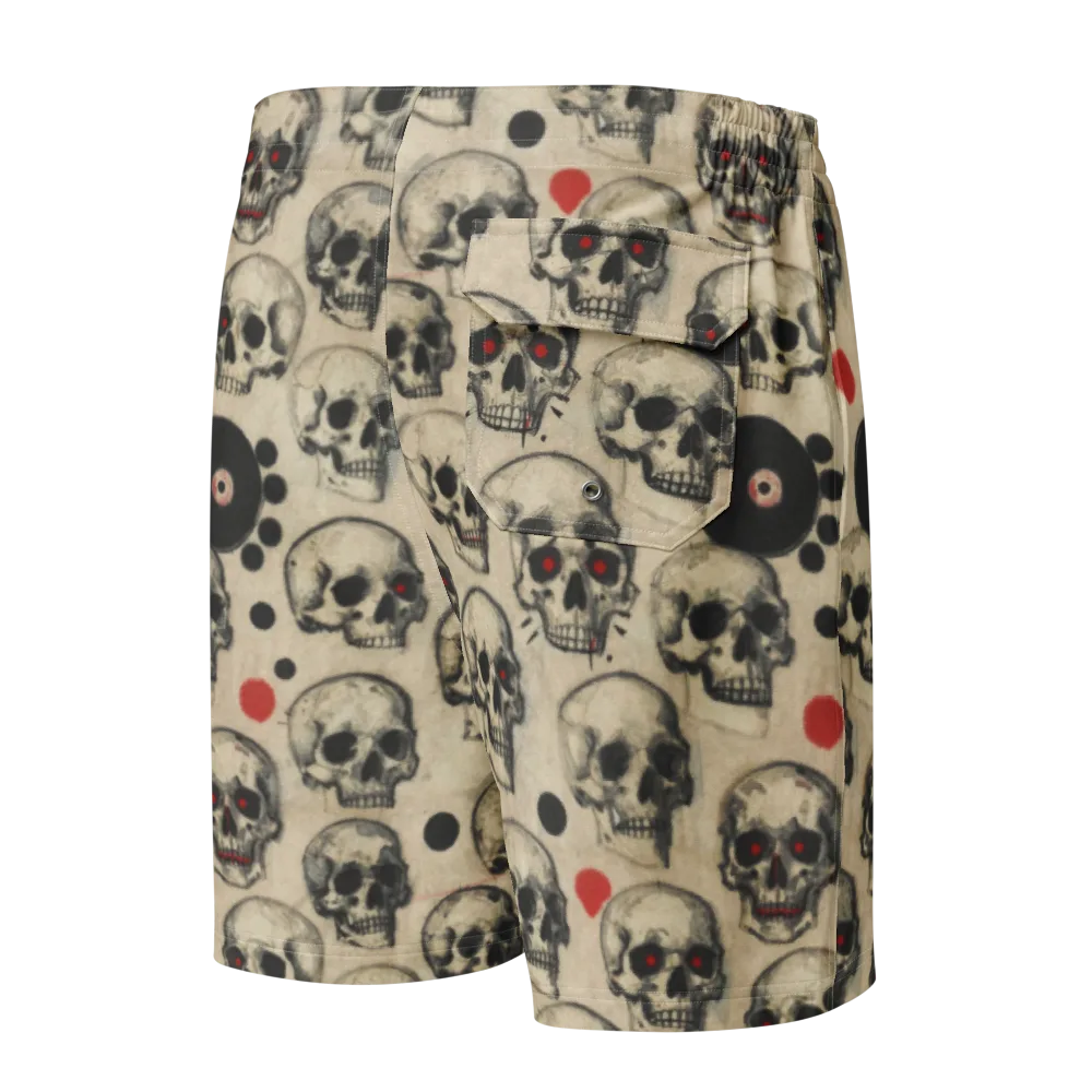Vinyl Ossuary on Men's Board Shorts — Back