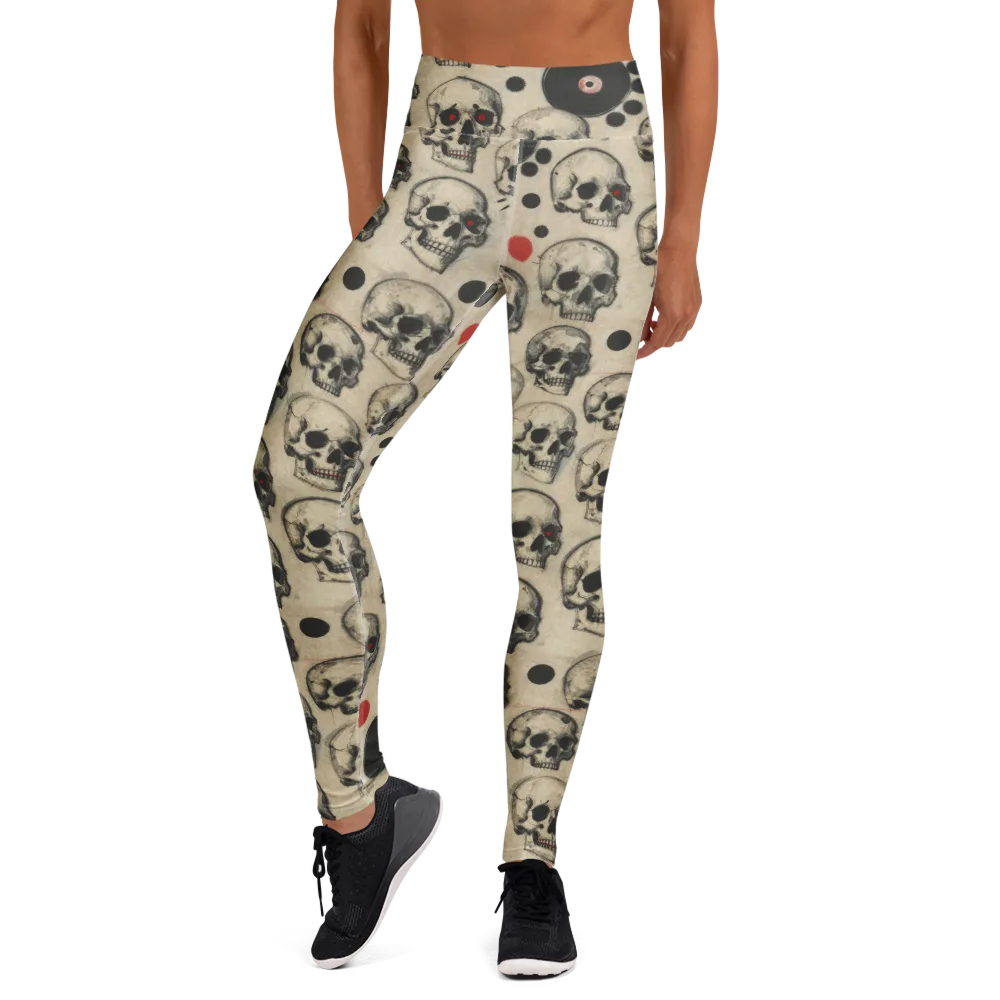 Vinyl Ossuary on Yoga Leggings — Front