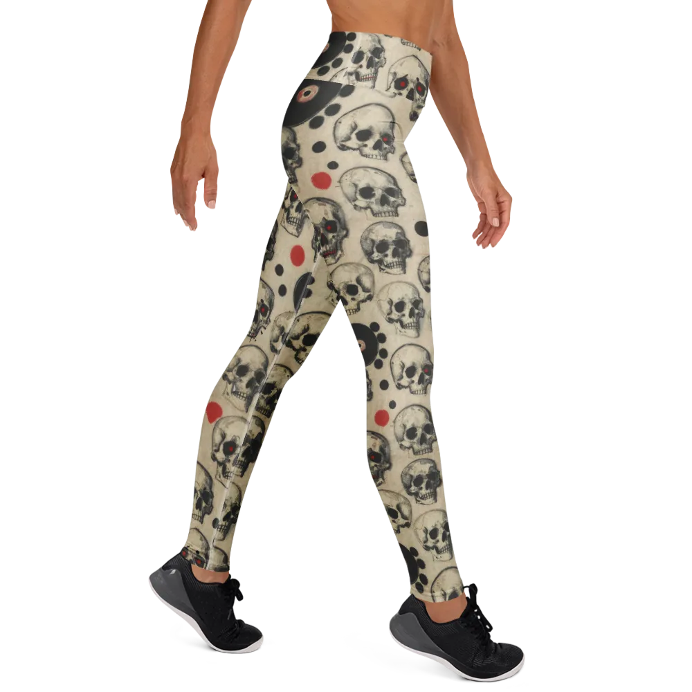 Vinyl Ossuary on Yoga Leggings — Right