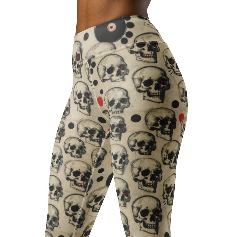 Vinyl Ossuary on Yoga Leggings — Left Front