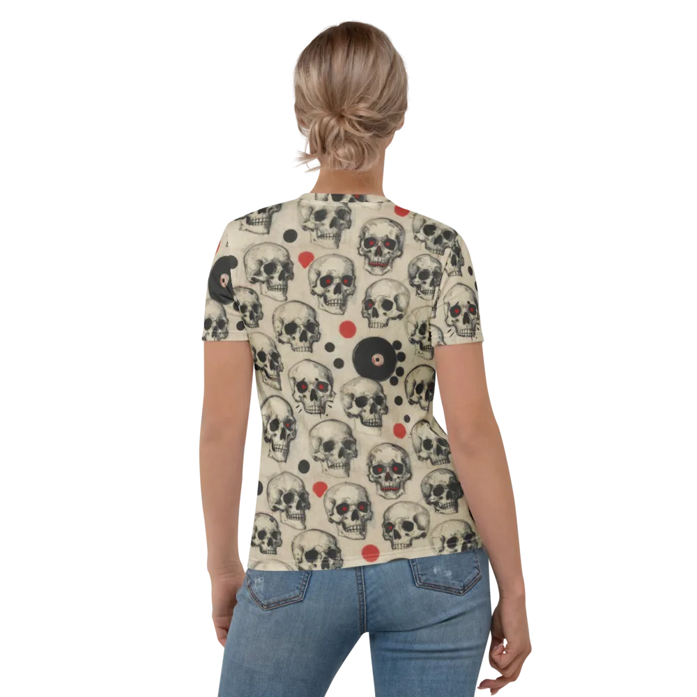 Vinyl Ossuary on Women's Crew Neck T-Shirt — Back