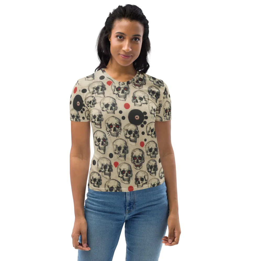 Vinyl Ossuary on Women's Crew Neck T-Shirt — Front