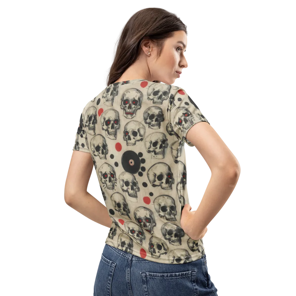 Vinyl Ossuary on Women's Crew Neck T-Shirt — Back
