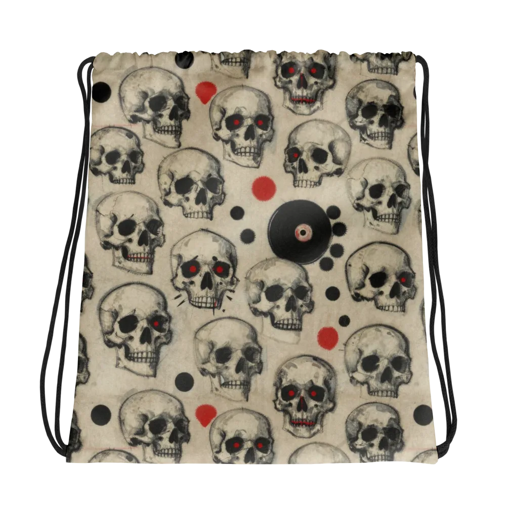 Vinyl Ossuary on Drawstring Bag — Photo