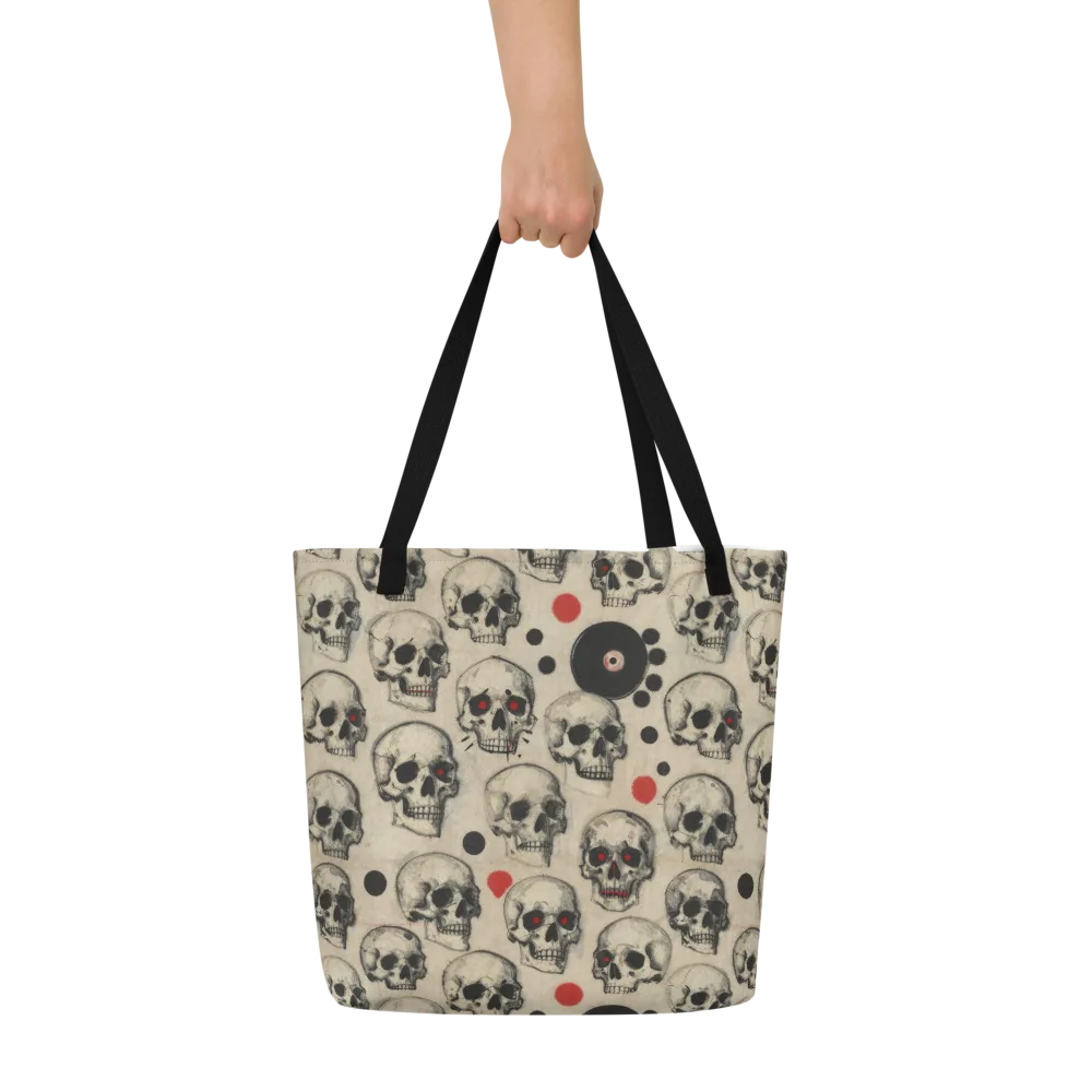 Vinyl Ossuary on Large Tote Bag W/ Pocket — Front
