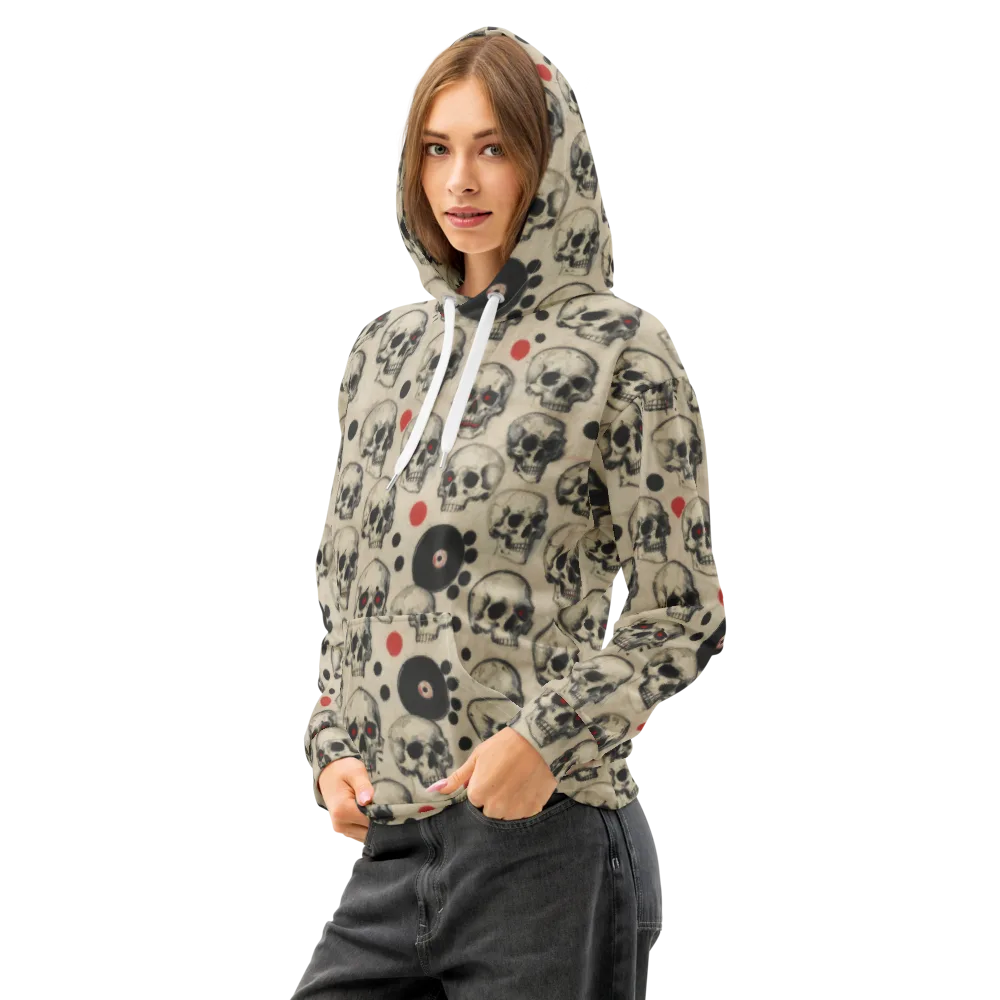 Vinyl Ossuary on Cotton Hoodie — Left Front