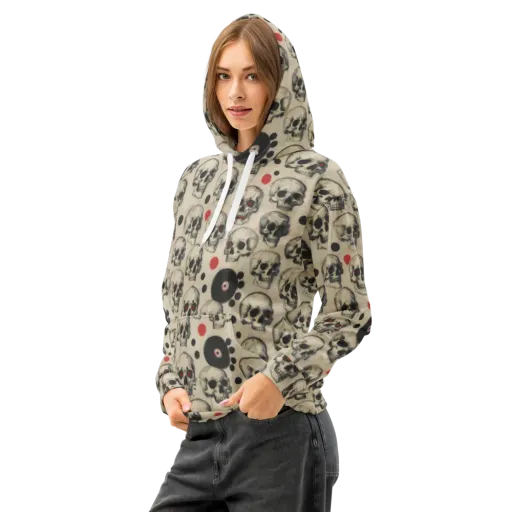 Vinyl Ossuary on a Cotton Hoodie