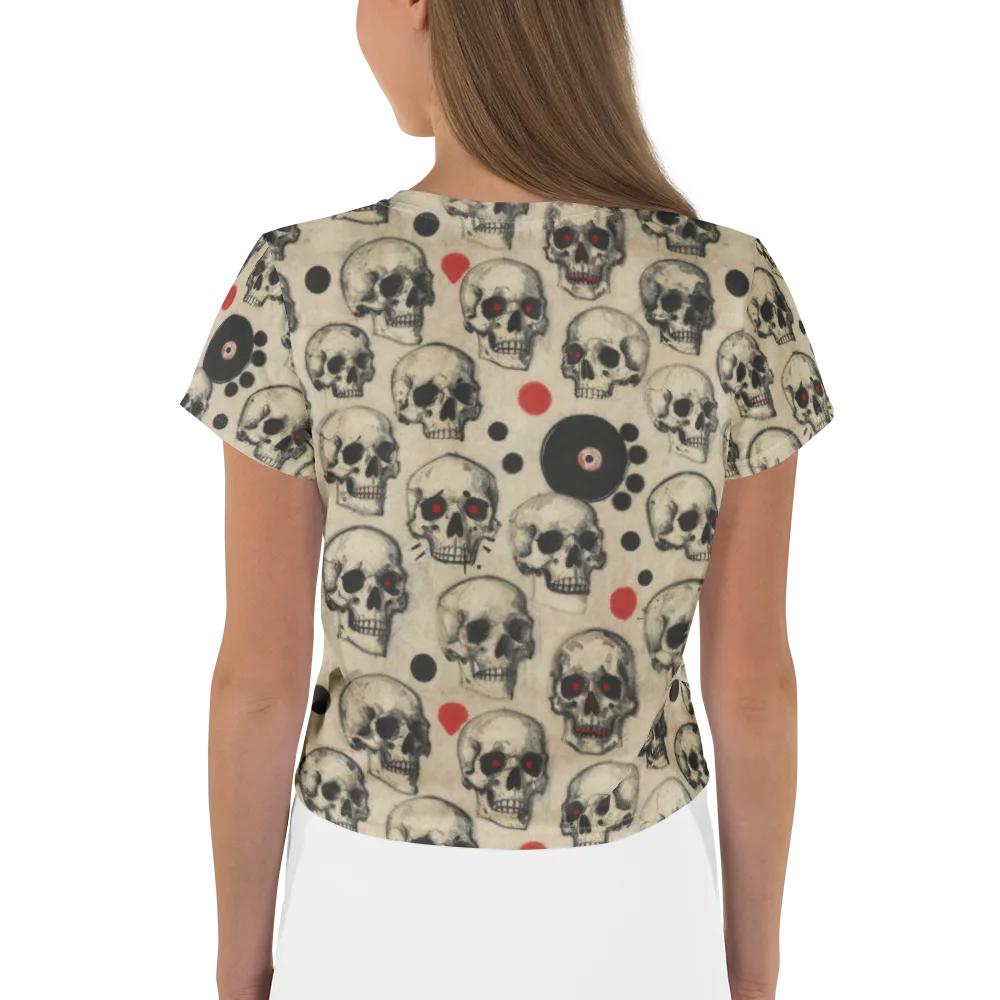 Vinyl Ossuary on Crop Tee — Back