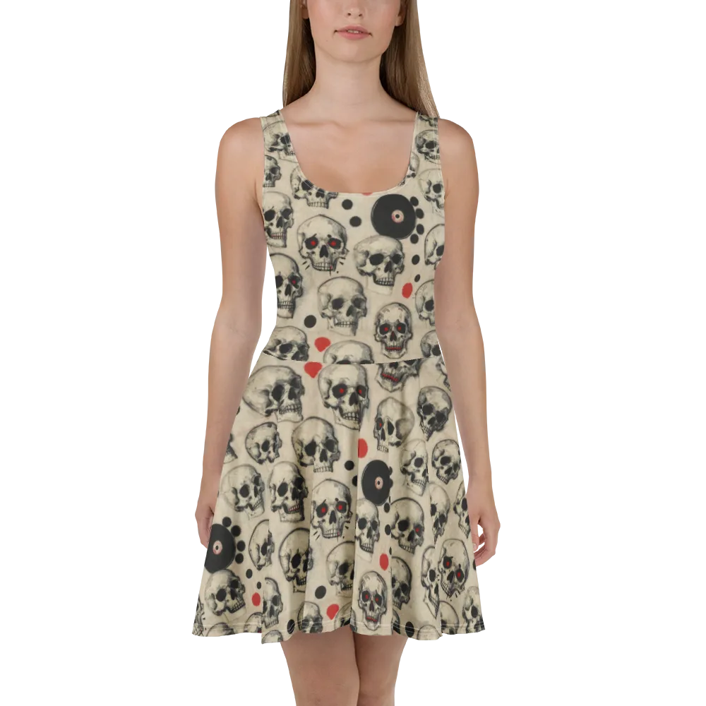 Vinyl Ossuary on Skater Dress — Front