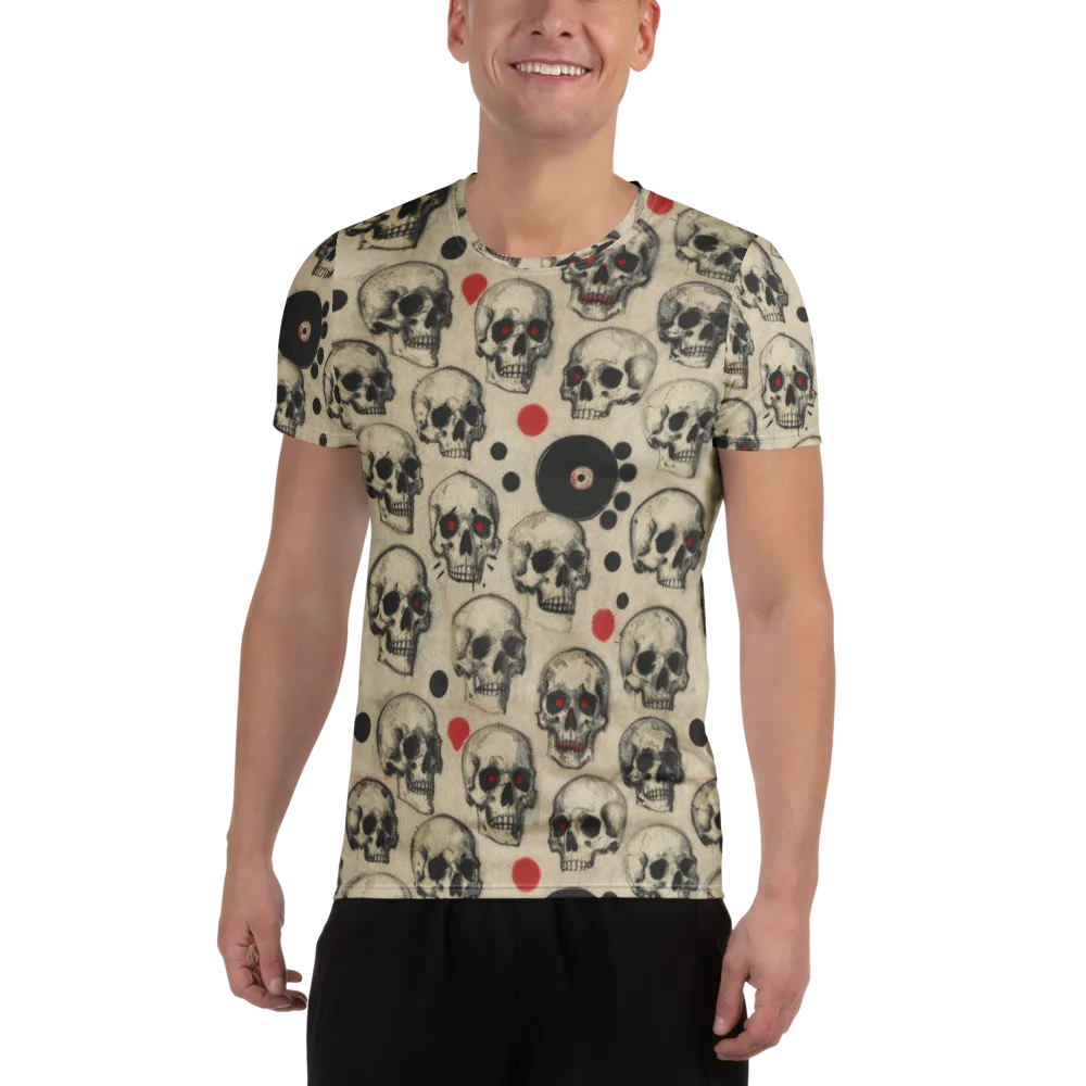 Vinyl Ossuary on Men's Athletic T-Shirt — Front