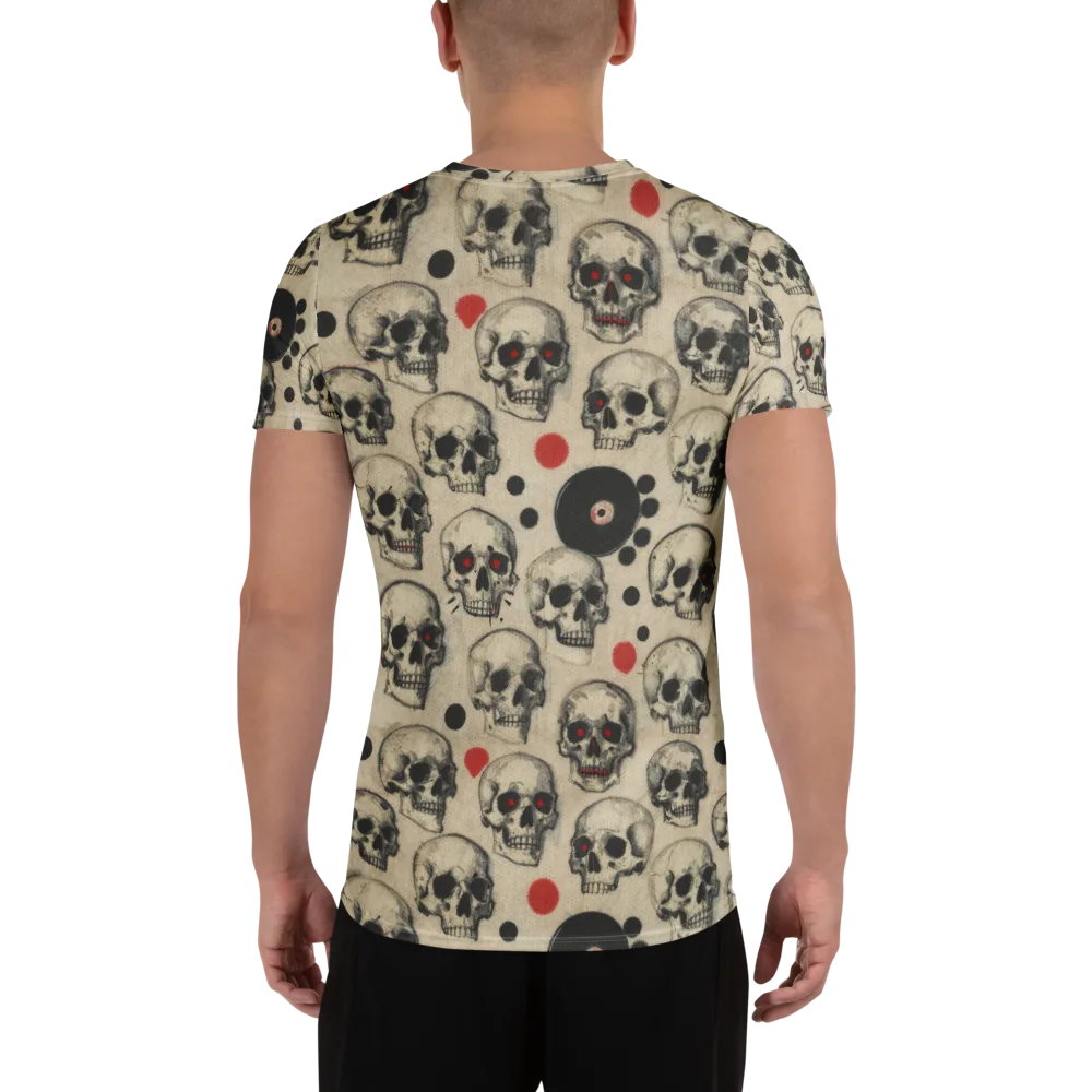 Vinyl Ossuary on Men's Athletic T-Shirt — Back