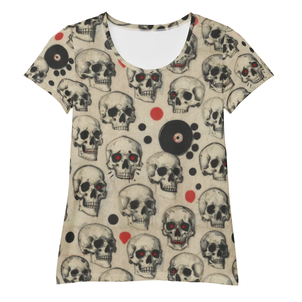 Vinyl Ossuary on Women's Athletic T-Shirt — Front