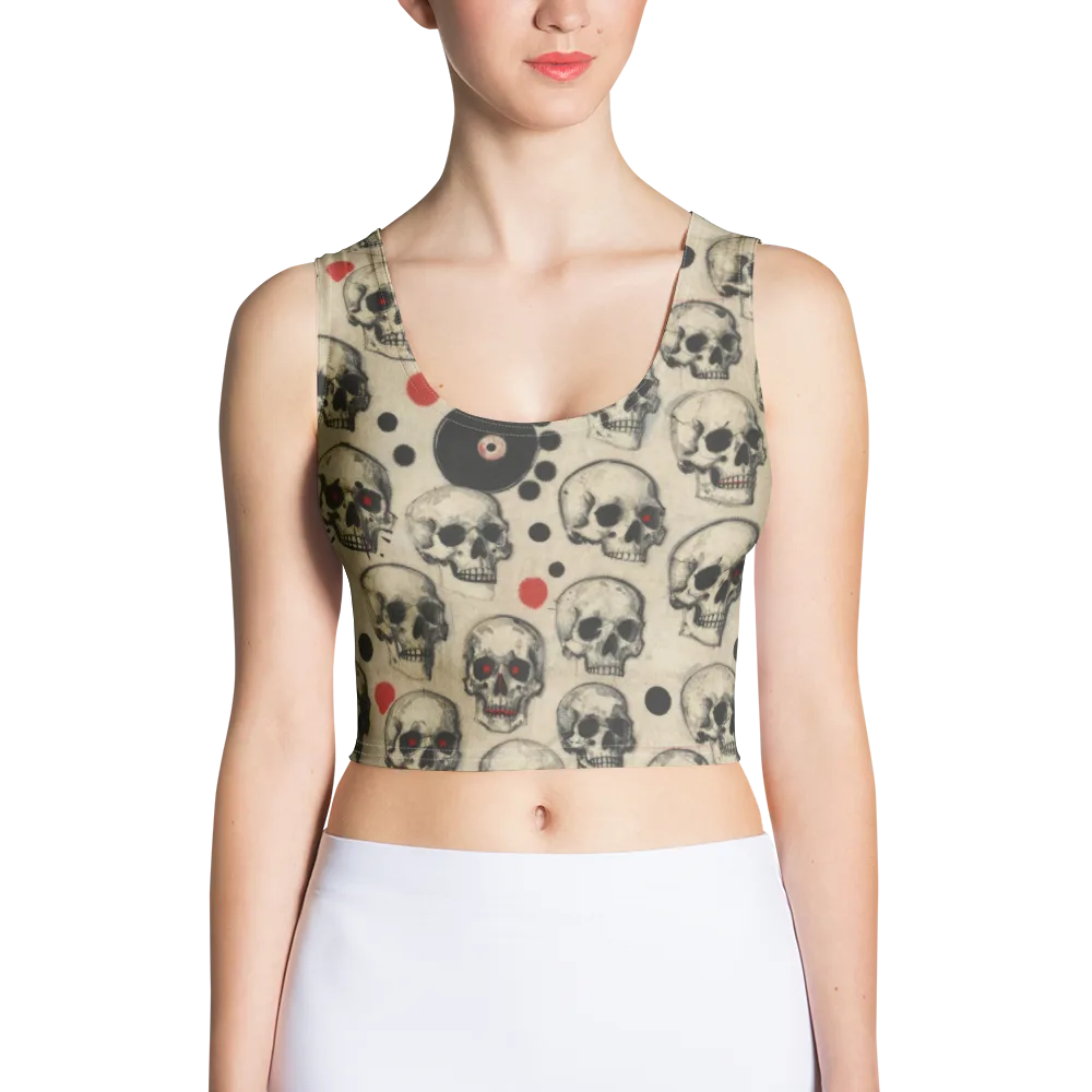 Vinyl Ossuary on Crop Top — Front