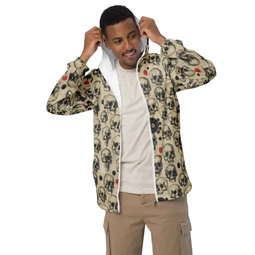 Vinyl Ossuary on a Men's Windbreaker
