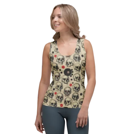 Vinyl Ossuary on a Women's Tank Top