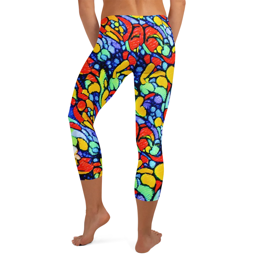 Chromatic Crush on Capri Leggings — Back