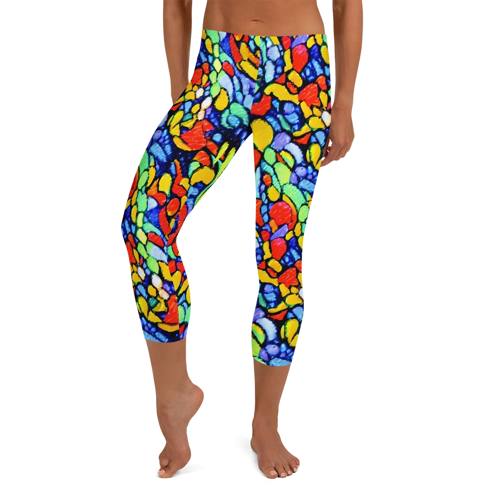 Chromatic Crush on Capri Leggings — Front