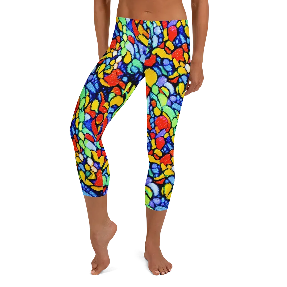 Chromatic Crush on Capri Leggings — Front