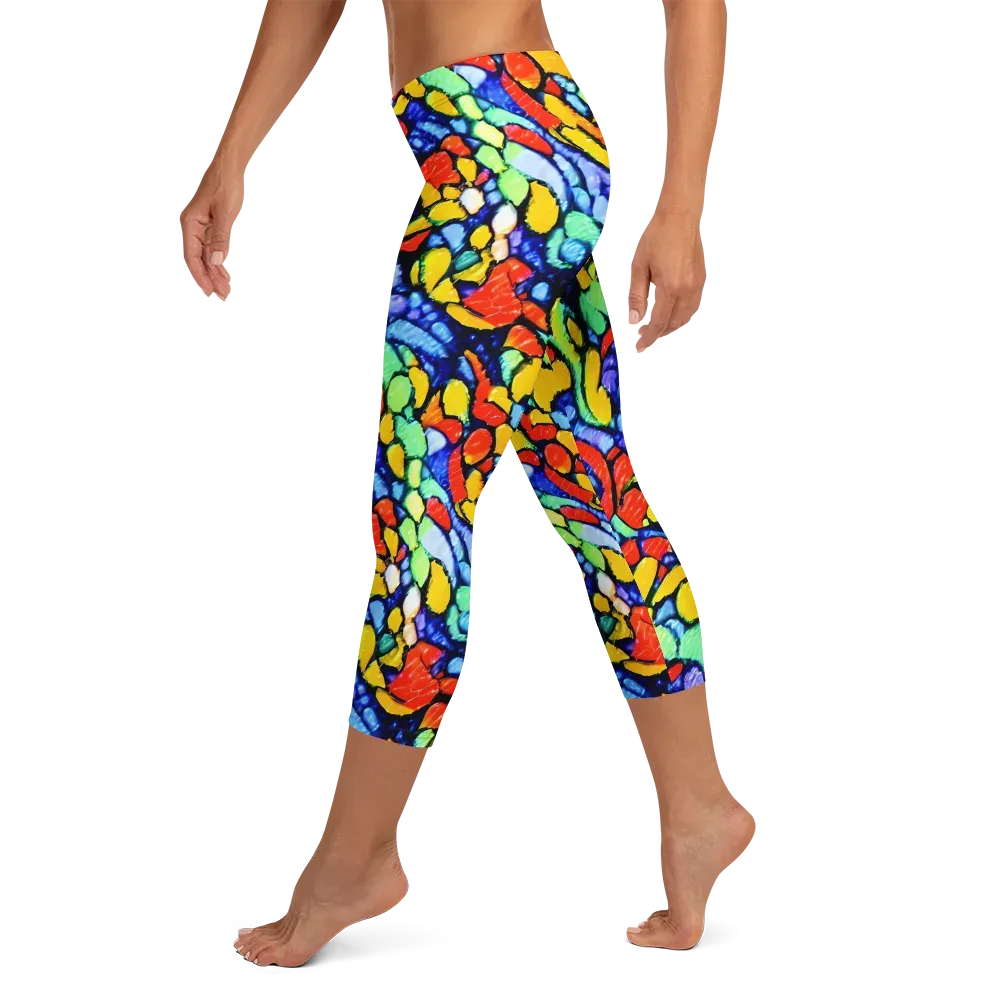 Chromatic Crush on Capri Leggings — Left
