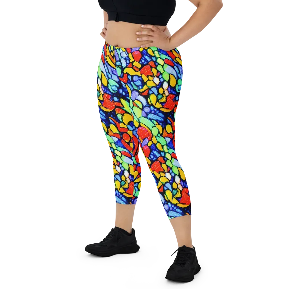 Chromatic Crush on Capri Leggings — Front