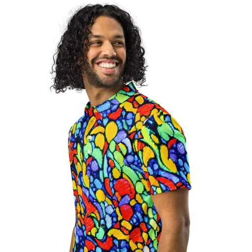 Chromatic Crush on a Men's Slim Fit Polo Shirt