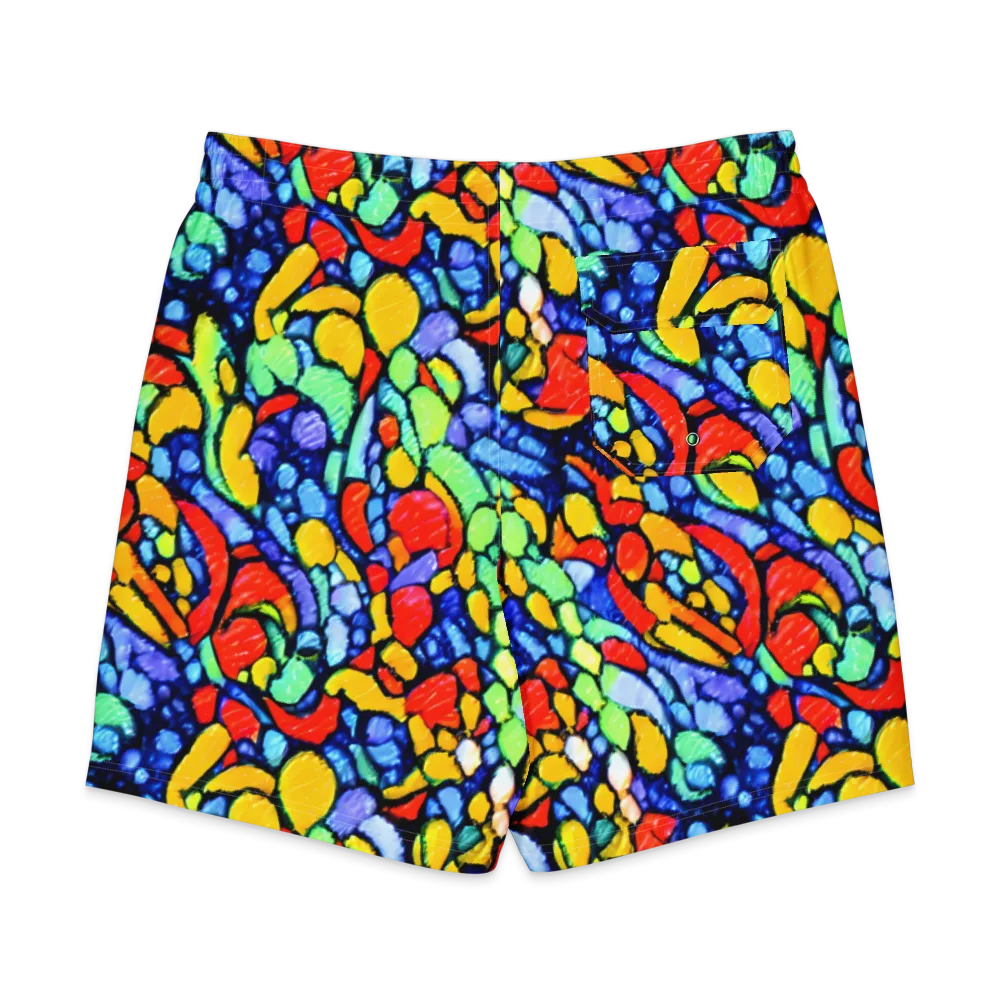 Chromatic Crush on Men's Board Shorts — Back