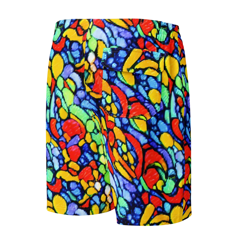 Chromatic Crush on Men's Board Shorts — Back
