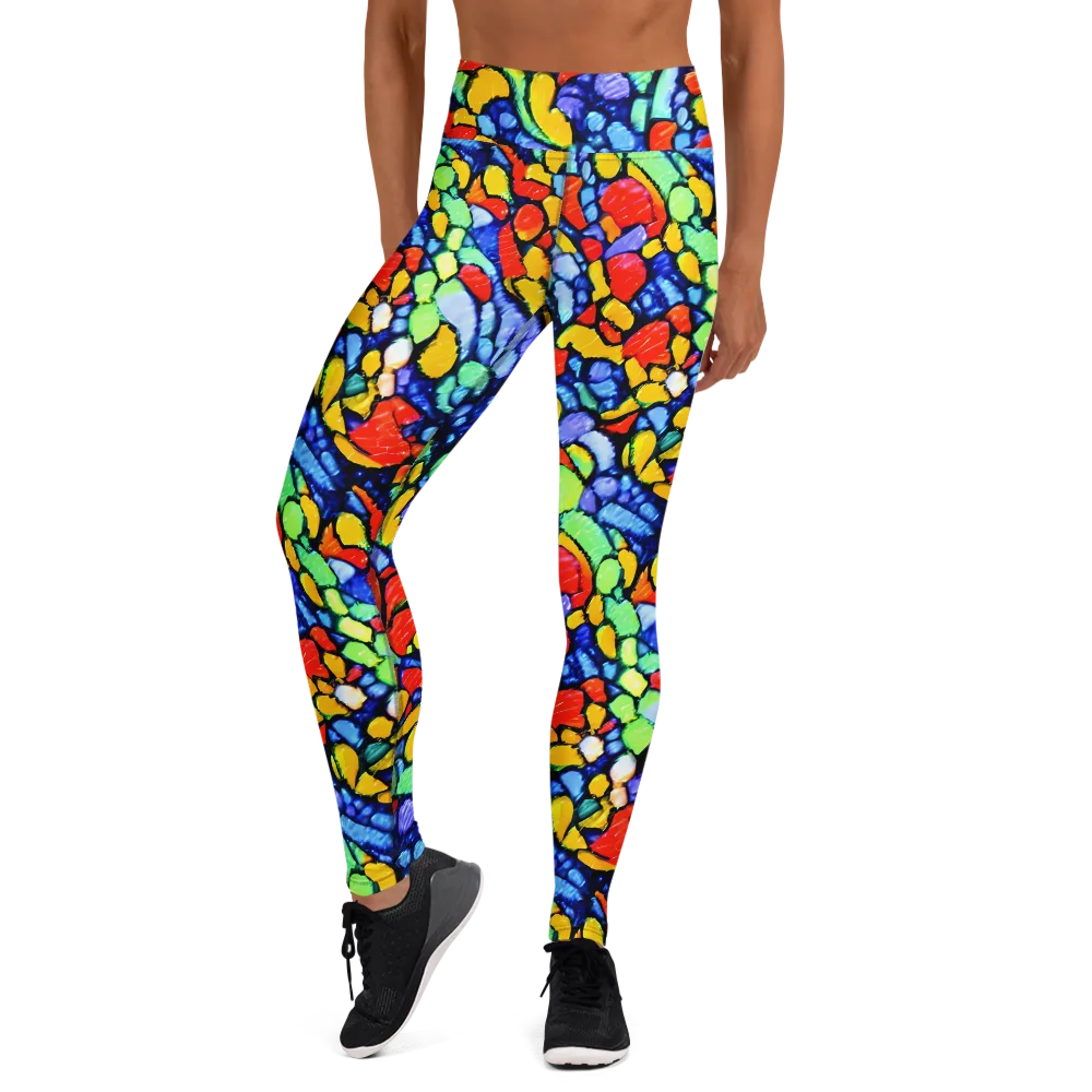 Chromatic Crush on Yoga Leggings — Front