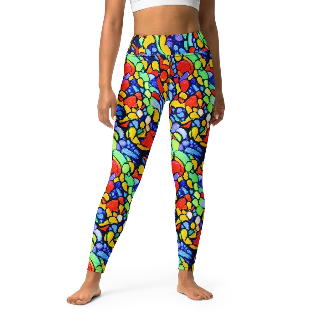 Chromatic Crush on Yoga Leggings — Front