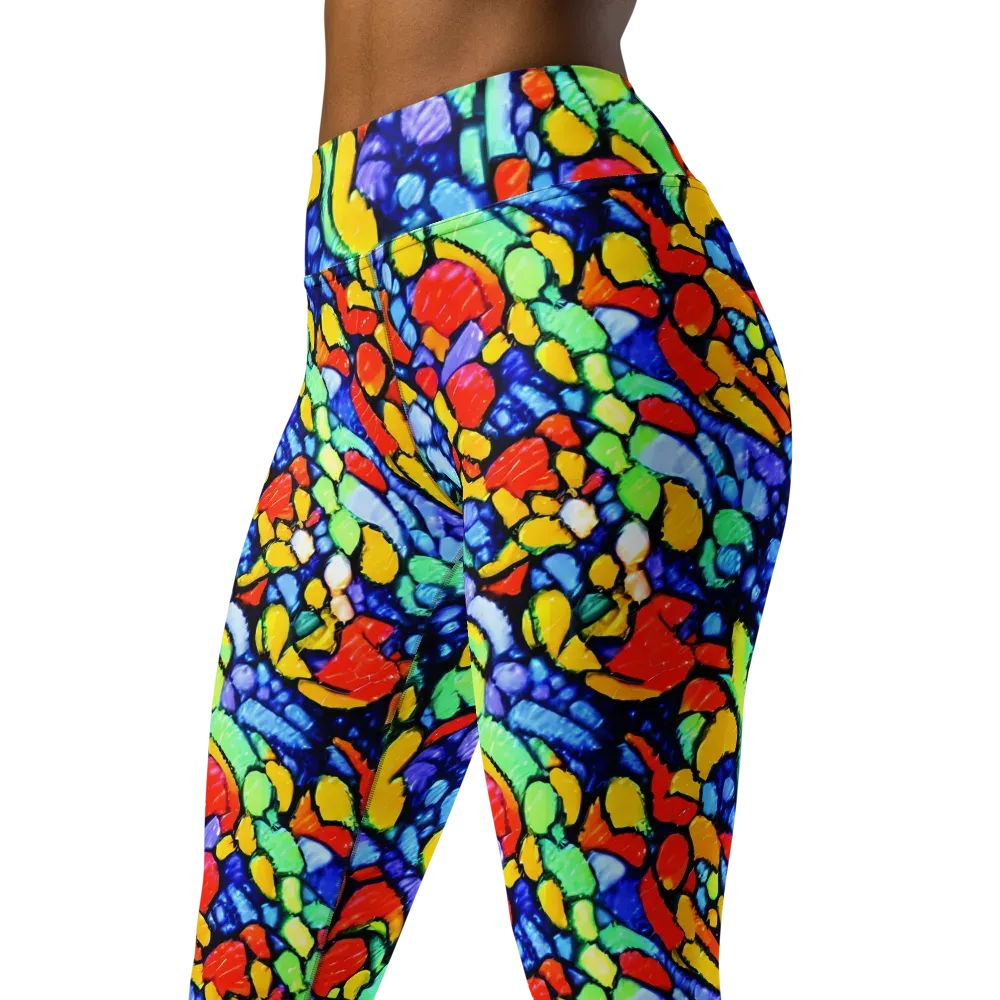 Chromatic Crush on Yoga Leggings — Left Front