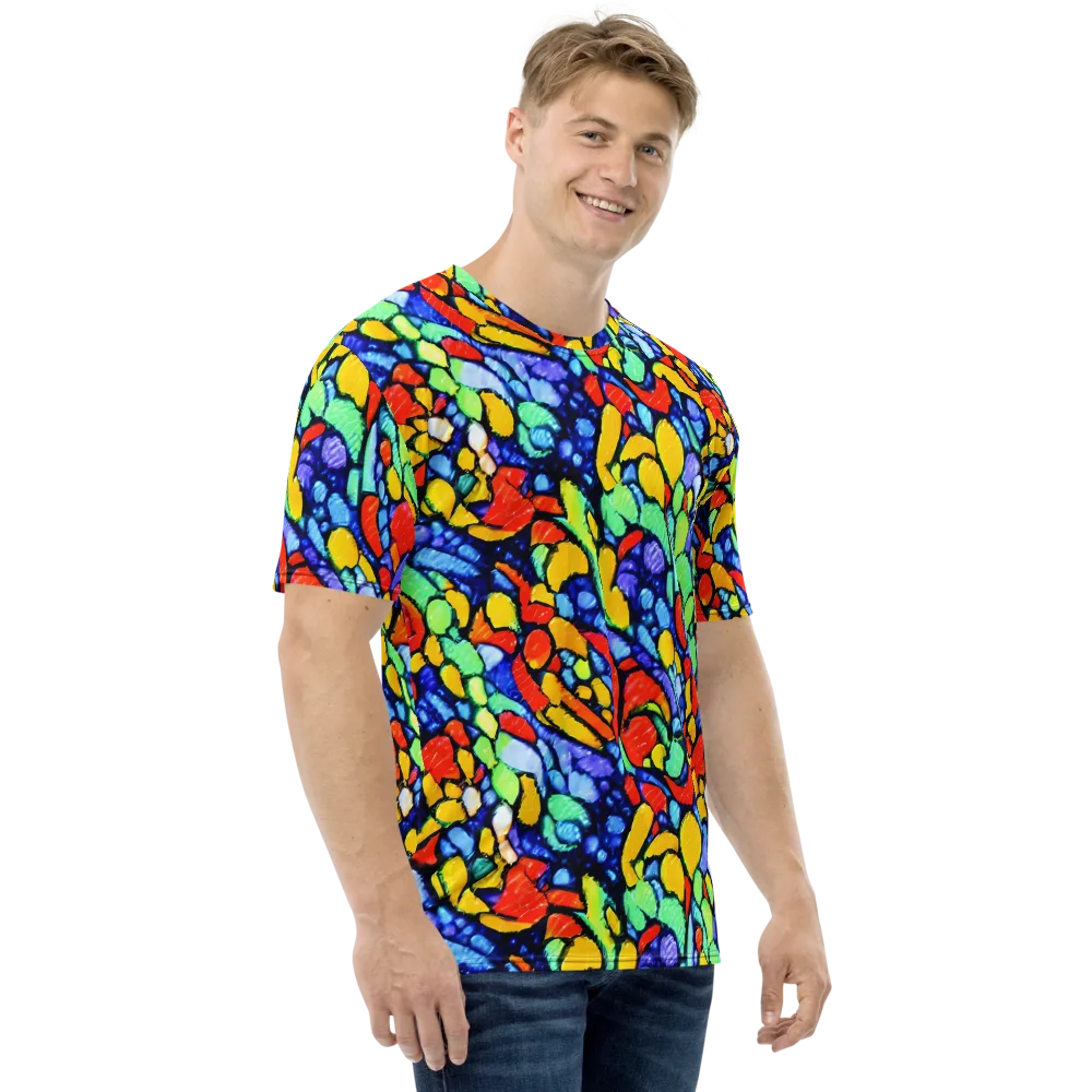 Chromatic Crush on Men's Crew Neck T-Shirt — Right