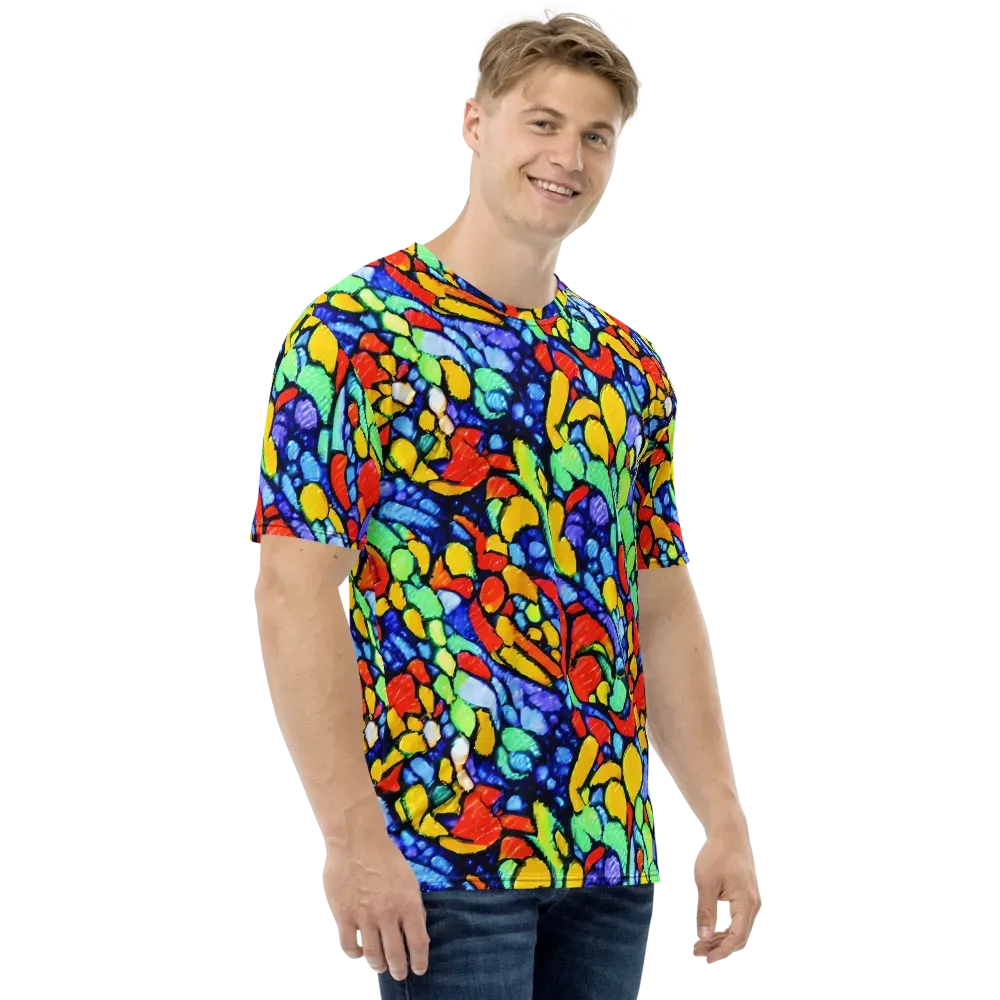 Chromatic Crush on Men's Crew Neck T-Shirt — Right