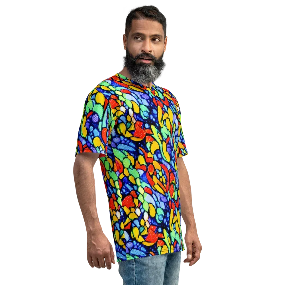 Chromatic Crush on Men's Crew Neck T-Shirt — Right