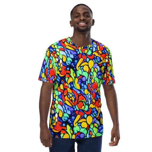 Chromatic Crush on a Men's Crew Neck T-Shirt