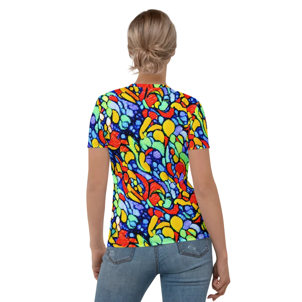 Chromatic Crush on Women's Crew Neck T-Shirt — Back
