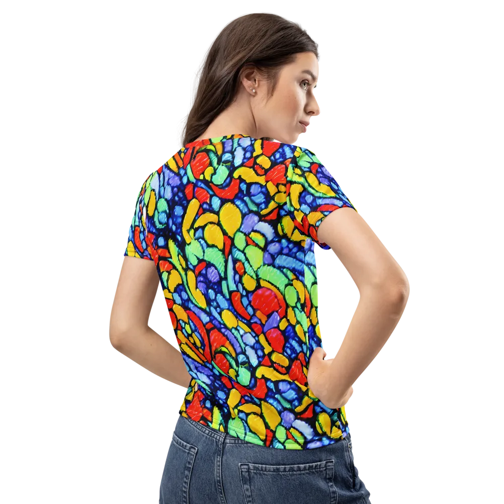 Chromatic Crush on Women's Crew Neck T-Shirt — Back