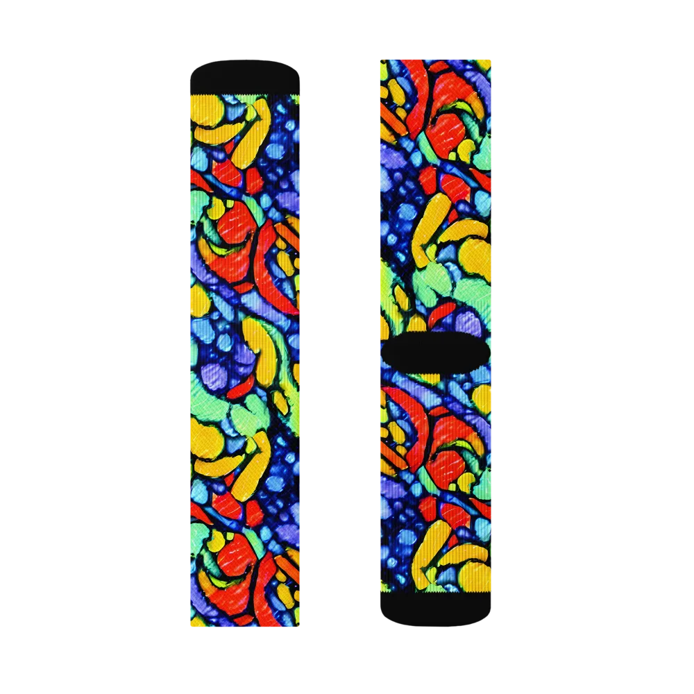 Chromatic Crush on Socks — Left Sock