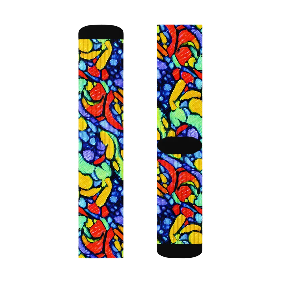 Chromatic Crush on Socks — Right Sock