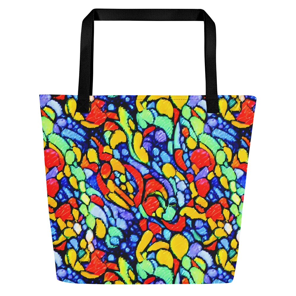 Chromatic Crush on Large Tote Bag W/ Pocket — Front