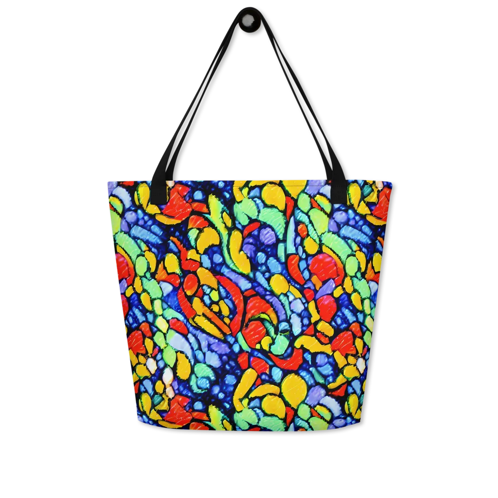 Chromatic Crush on Large Tote Bag W/ Pocket — Front