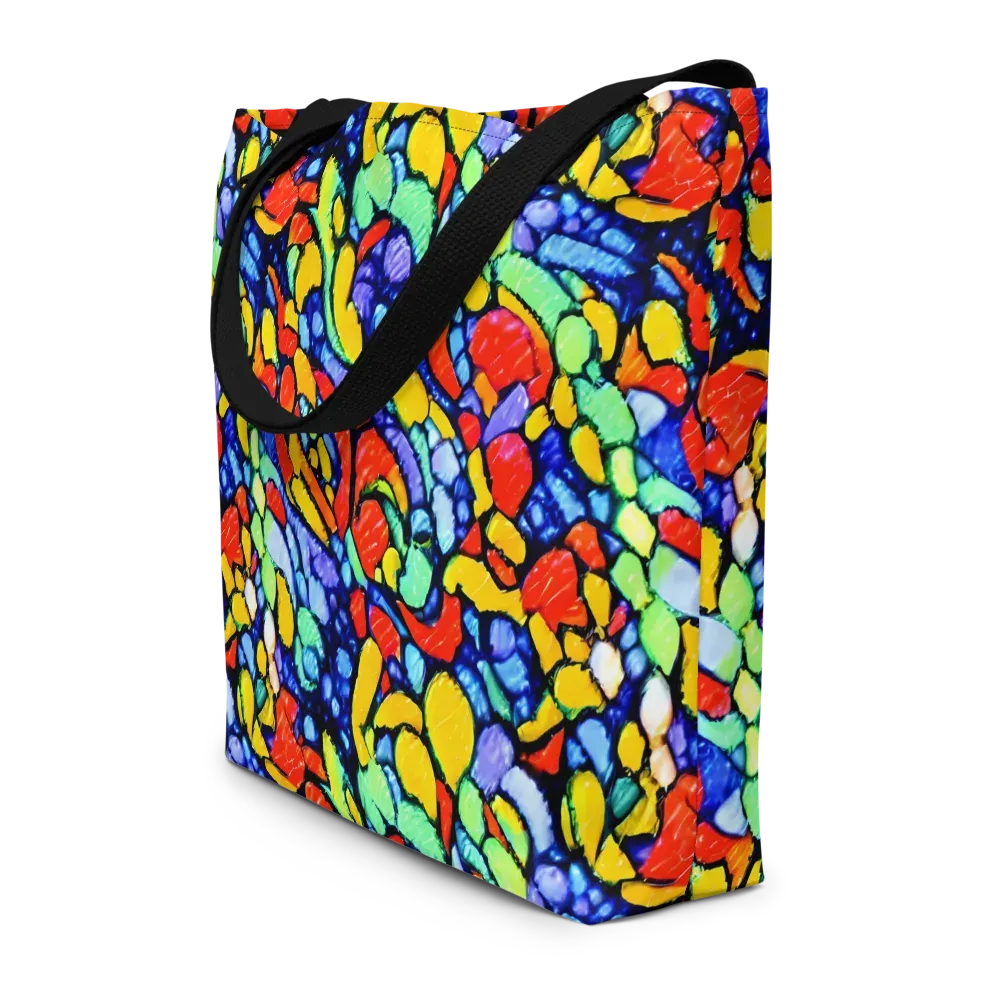 Chromatic Crush on Large Tote Bag W/ Pocket — Front
